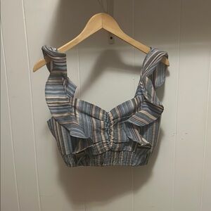 Kittenish Ruffle Crop Top